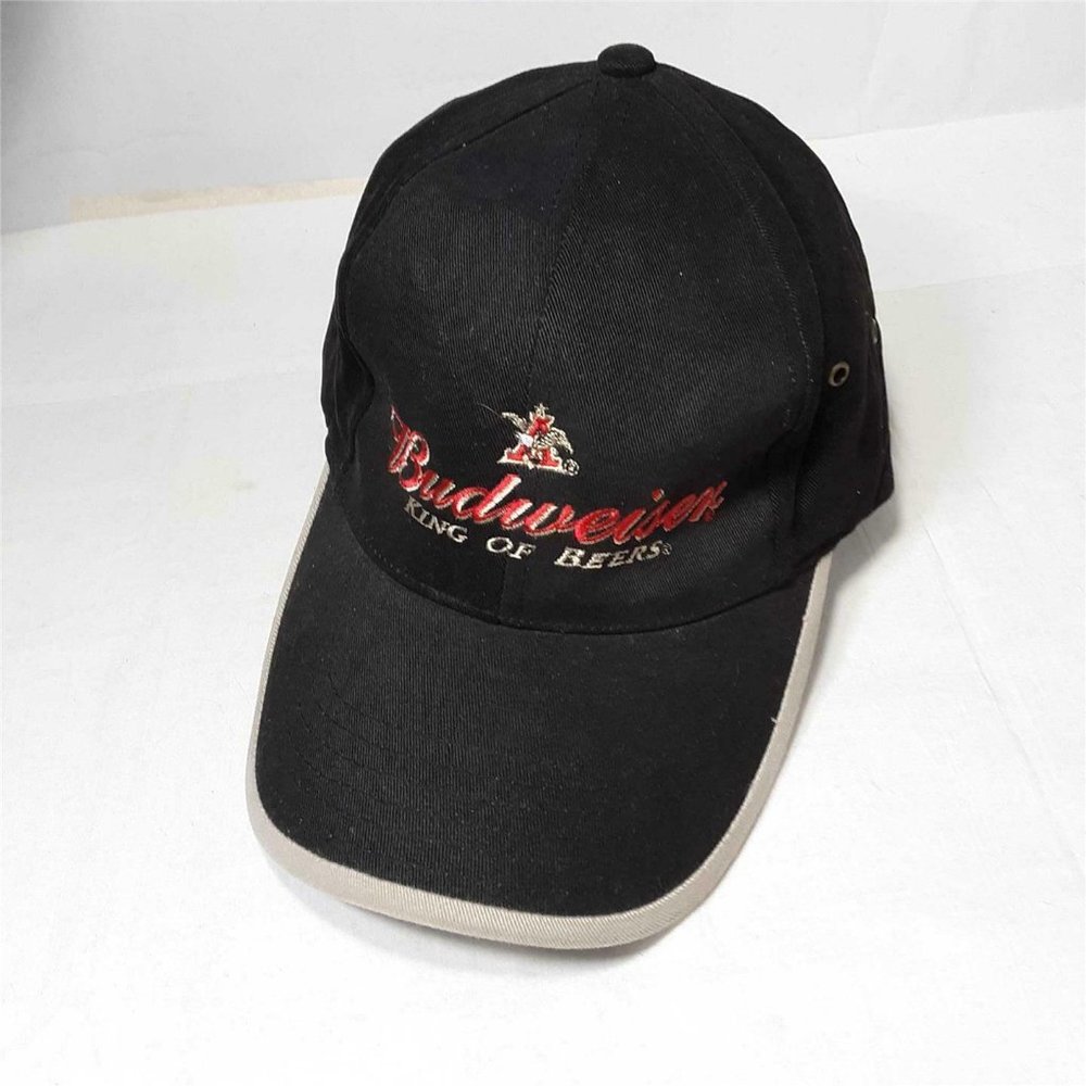 BUDWEISER EAGLE "A" KING OF BEERS LOGO BLACK HAT